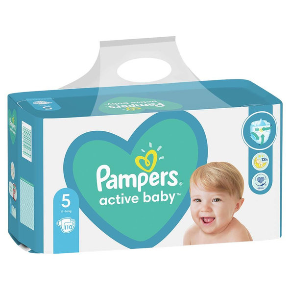 PAMPERS Plienky Active Baby 5 JUNIOR 11-16kg 110ks