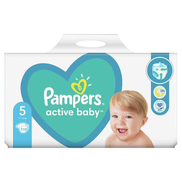 PAMPERS Plienky Active Baby 5 JUNIOR 11-16kg 110ks