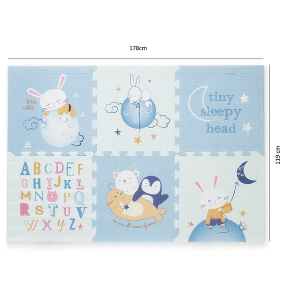 PETITE&MARS Podlahové skladacie puzzle Flatie 116x174x1,5 cm, 6 ks