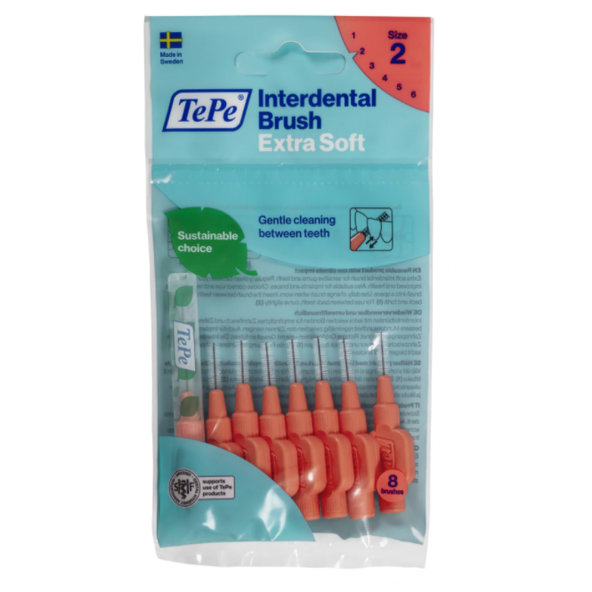TePe EXTRA SOFT medzizubné kefky na dentálnu starostlivosť 0,5 mm , 8ks