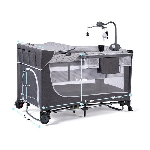 KINDERKRAFT Postieľka cestovná Leody doplnky Leody Pink