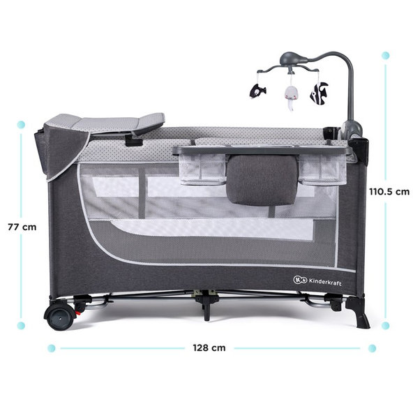 KINDERKRAFT Postieľka cestovná Leody doplnky Leody Pink