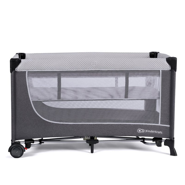 KINDERKRAFT Postieľka cestovná Leody Grey