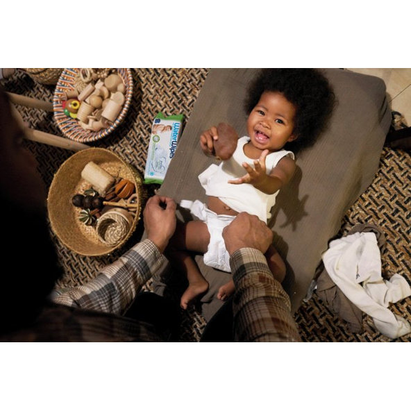 WATERWIPES 100% BIO odbúrateľné textúrované obrúsky Soapberry  60 ks