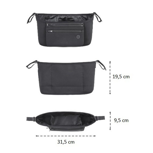 PETITE&MARS Organizér na kočík Pocket Zip black