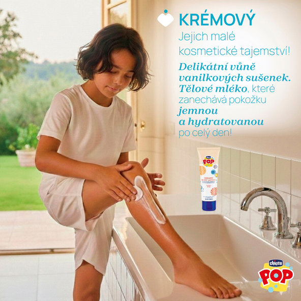 CHICCO Telové mlieko Vanilla POP pre deti a teenagerov 150ml