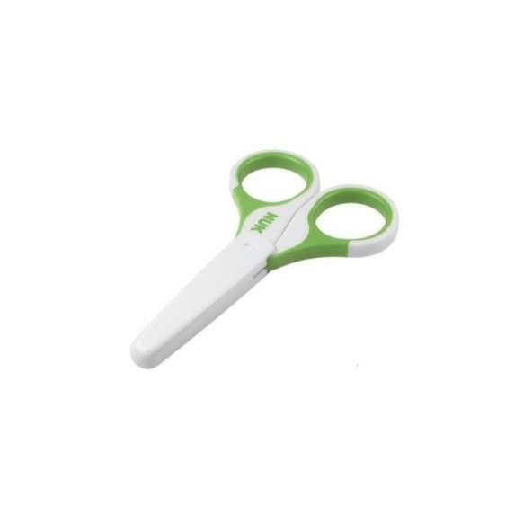 NUK Zdravotné nožnice s krytom, zelená