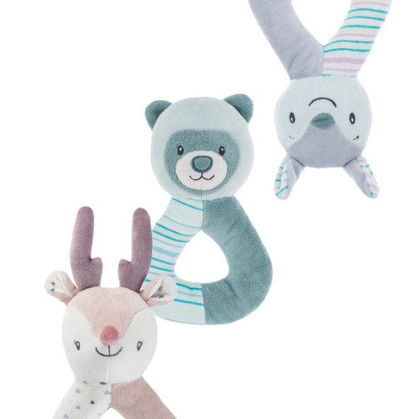 PETITE&MARS Hračka hrkálka do ruky Mike