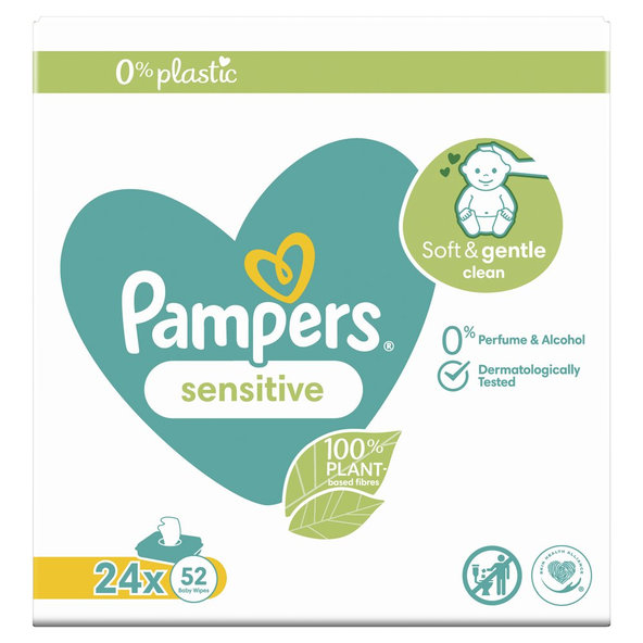 PAMPERS Sensitive Obrúsky vlhčené 24 balení = 1248 ks
