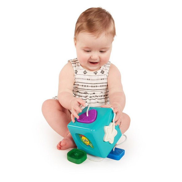 BABY EINSTEIN Hračka senzorická vkladacia Match & Grasp Block™ 6m+