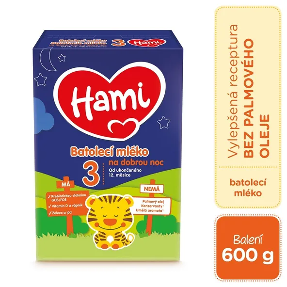 HAMI Batoľacie mlieko Na dobrú noc (od ukonč. 12 m) 1x600g