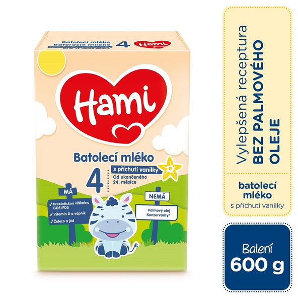 Hami Batoľacie mlieko s príchuťou vanilky (od ukonč. 24 m) 1x600g