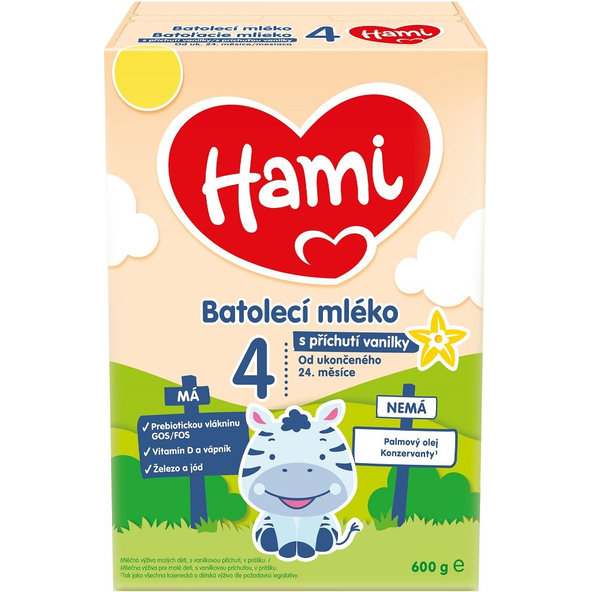 Hami Batoľacie mlieko s príchuťou vanilky (od ukonč. 24 m) 1x600g