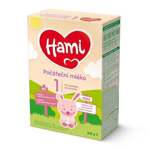 HAMI Počiatočné dojčenské mlieko (od narodenia), 1x600 g