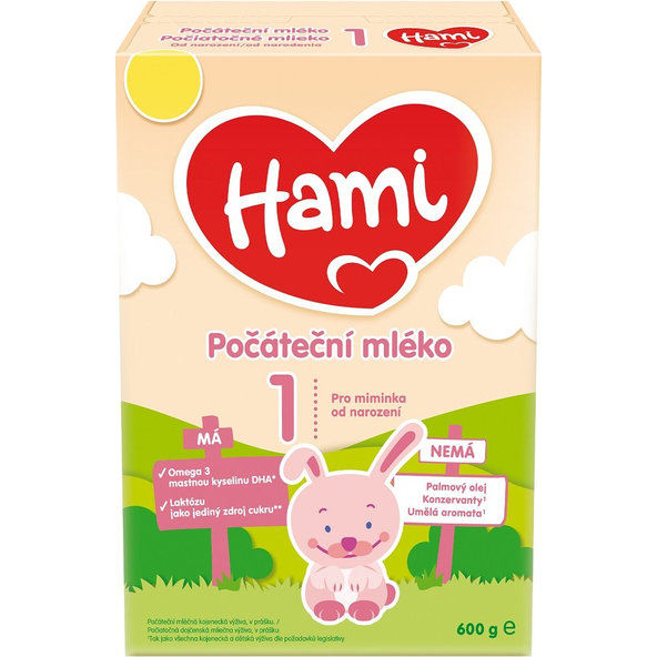HAMI Počiatočné dojčenské mlieko (od narodenia), 1x600 g