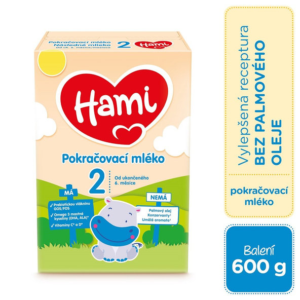 HAMI Následné dojčenské mlieko (od 6 m) 1x600 g