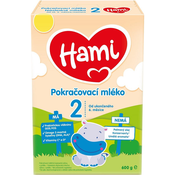 HAMI Následné dojčenské mlieko (od 6 m) 1x600 g