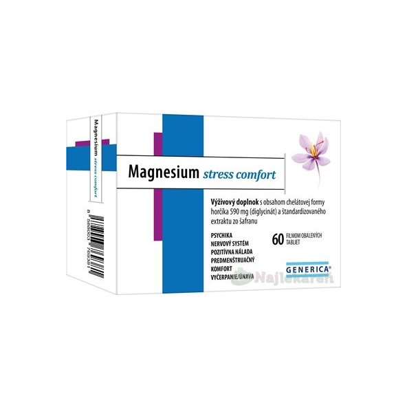 GENERICA Magnesium stress comfort, cps 1x60 ks