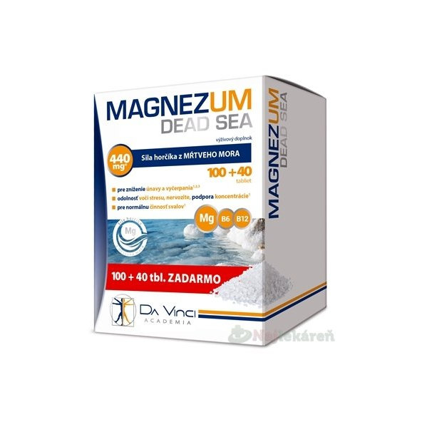 MAGNEZUM DEAD SEA - DA VINCI 100 + 40 zadarmo (140tbl)