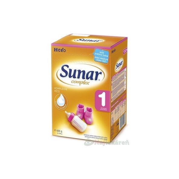 Sunar Complex 1 počiatočné dojčenské mlieko 600g