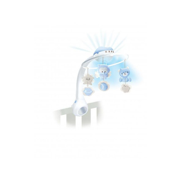 INFANTINO Hudobný kolotoč s projekciou 3v1 modrý