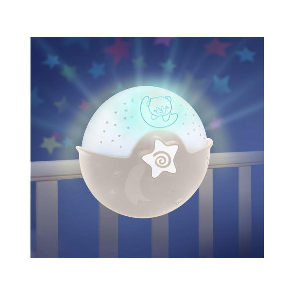 INFANTINO Nočná lampička s projekciou ecru