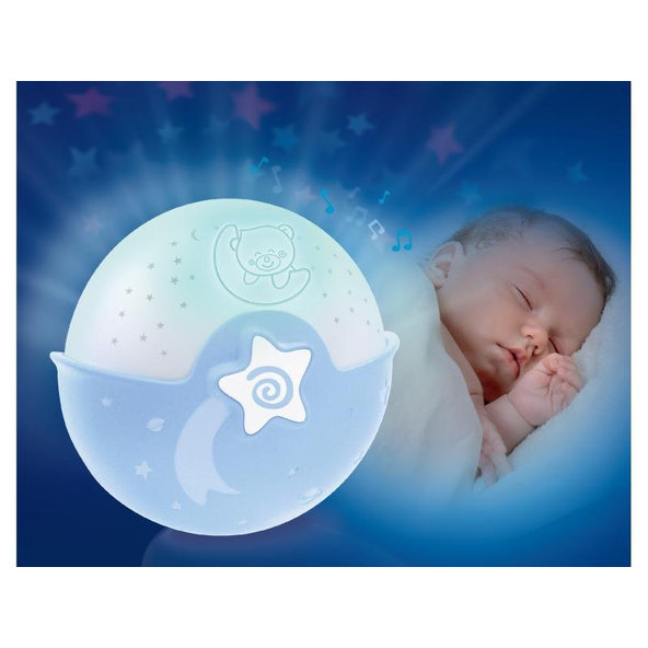 INFANTINO Nočná lampička s projekciou modrá