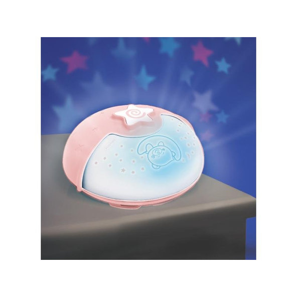 INFANTINO Nočná lampička s projekciou ružová