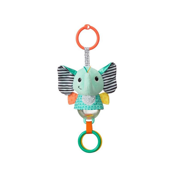 INFANTINO Závesný cinkajúci sloník so svetielkom