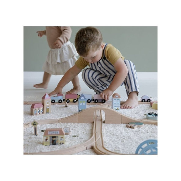 LITTLE DUTCH Mesto s dráhou XXL