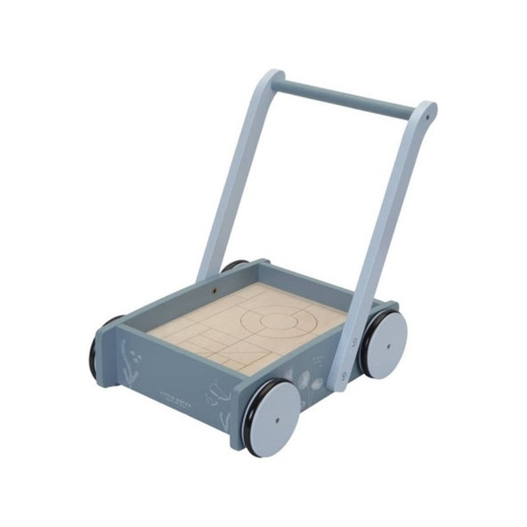 LITTLE DUTCH Vozíček s kockami Blue