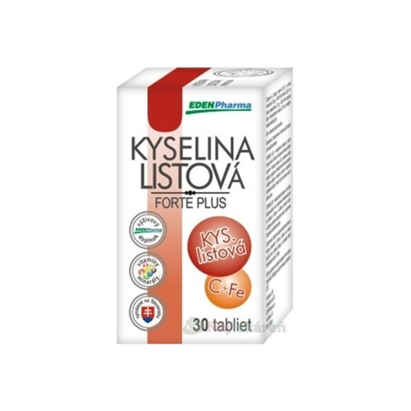 EDENPharma KYSELINA LISTOVÁ forte plus 30ks