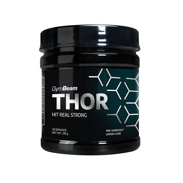 Predtréningový stimulant Thor - GymBeam, príchuť citrón limetka, 210g