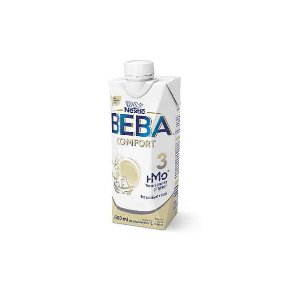 BEBA COMFORT 3 HM-O, Tekutá batoľacia mliečna výživa 12+, tetra pack, 500 ml