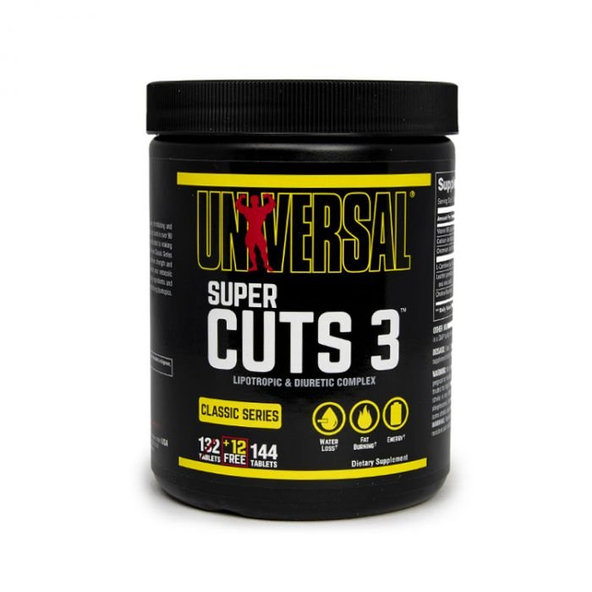 Spaľovač tukov Super Cuts 3 - Universal Nutrition, 130tbl
