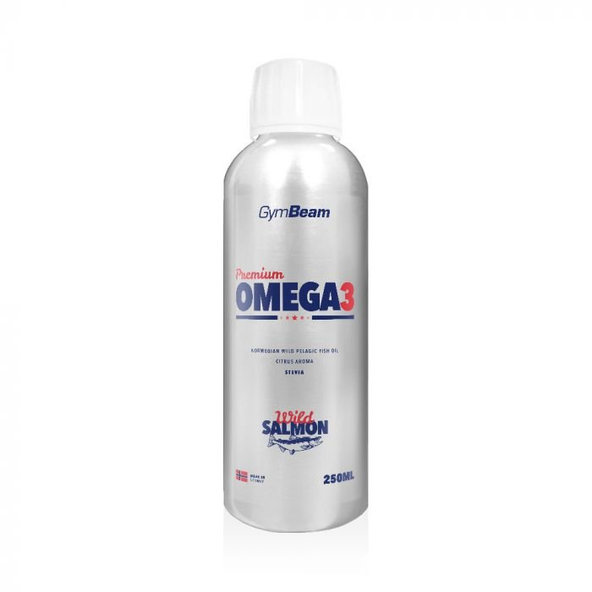 Premium Omega 3 250 ml - GymBeam, príchuť pomaranč