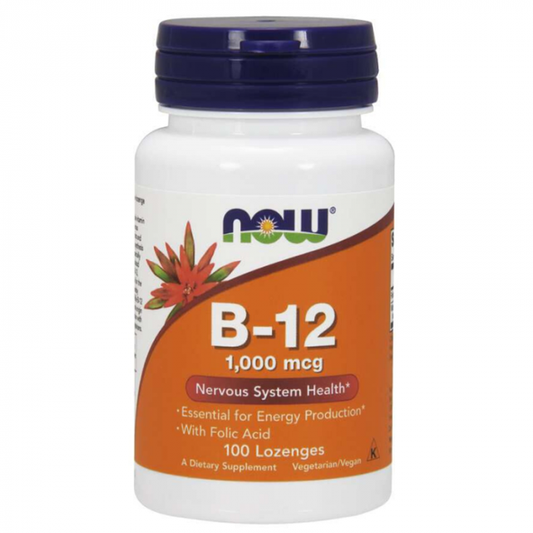 Vitamín B-12 1000 mcg - NOW Foods, 100tbl