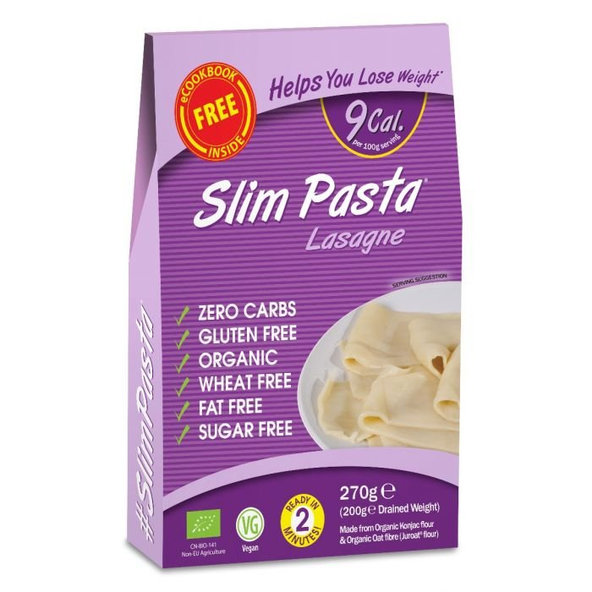 Bio Cestoviny Slim Pasta Lasagne - Slim Pasta, 270g