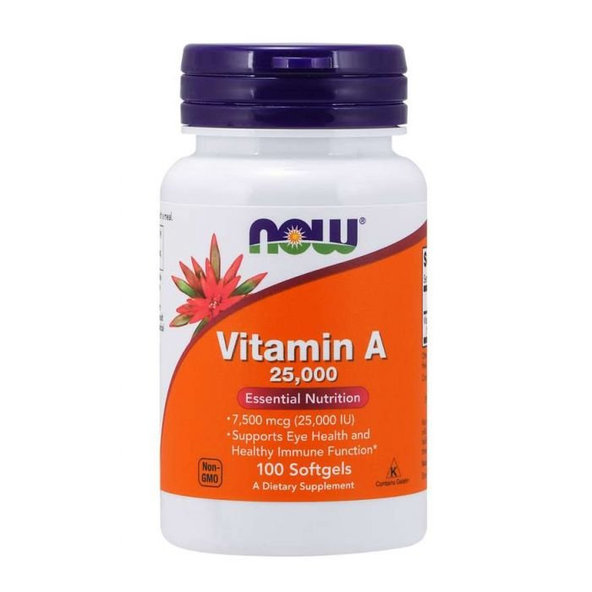 Vitamín A 25000 IU - NOW Foods, 250cps