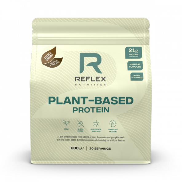 Plant-Based Protein - Reflex Nutrition, príchuť kakao a karamel, 600g