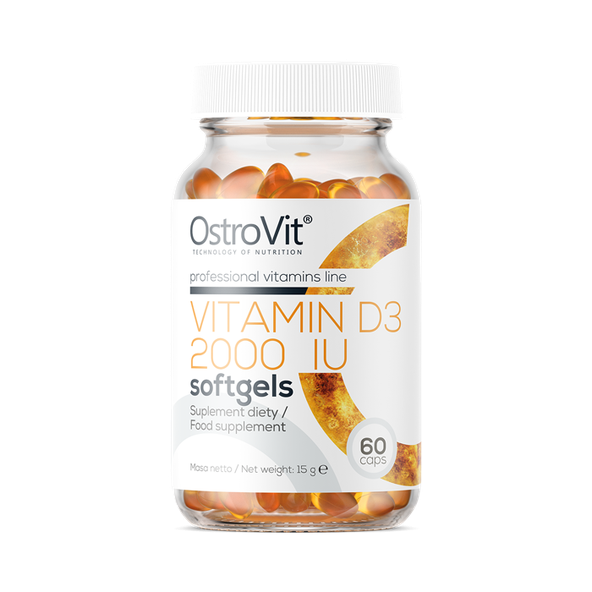 Vitamín D3 2000 IU softgels - OstroVit, 60cps