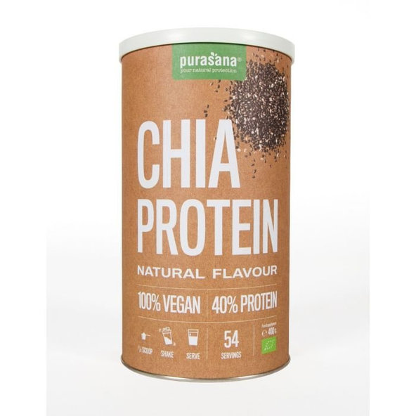 BIO Chia Proteín - Purasana, príchuť čokoláda, 400g