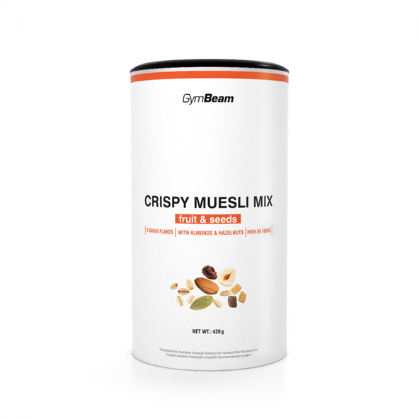 Crispy Muesli Mix - GymBeam, čokoláda oriešky, 420g
