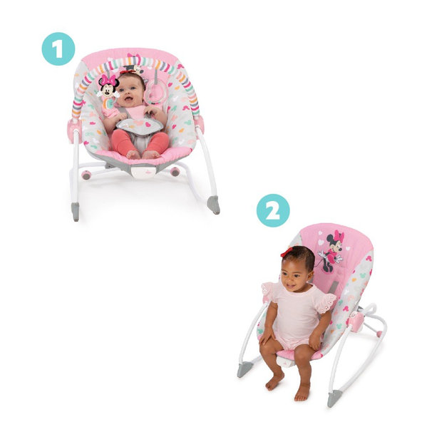 DISNEY BABY Húpatko vibrujúce MINNIE MOUSE Forever Besties™ 0m+ do 18 kg