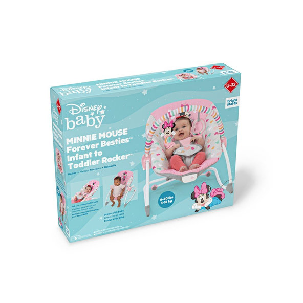 DISNEY BABY Húpatko vibrujúce MINNIE MOUSE Forever Besties™ 0m+ do 18 kg
