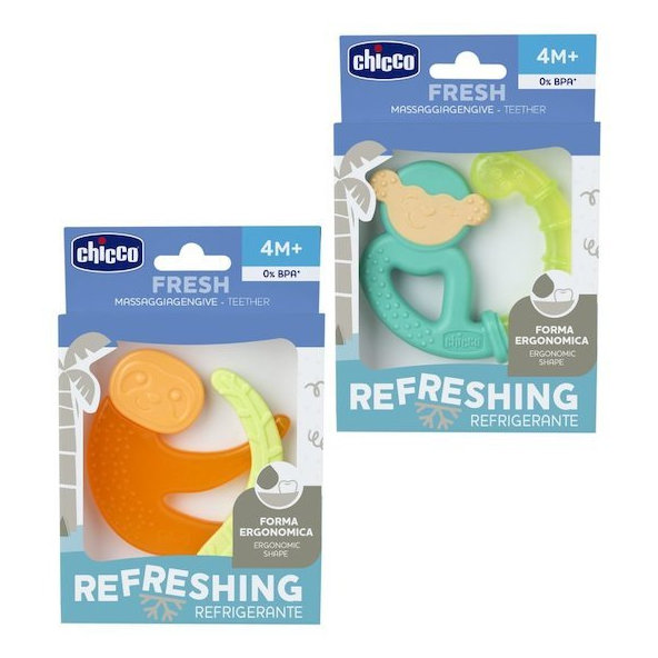 CHICCO Hryzačka chladiaca Fresh Opička tyrkysová 4m+