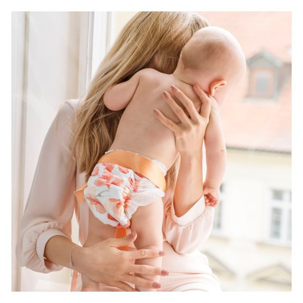 KOLORKY DAY - kvety - S (3-6 kg) - 25 ks - jednorazové eko plienky