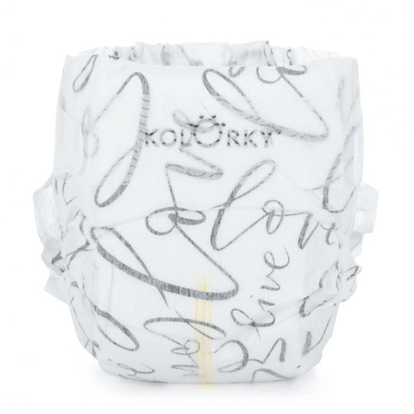 KOLORKY DELUXE VELVET - S (3-6 kg) - 25 ks - jednorázové ekoplienky so zamatovým povrchom