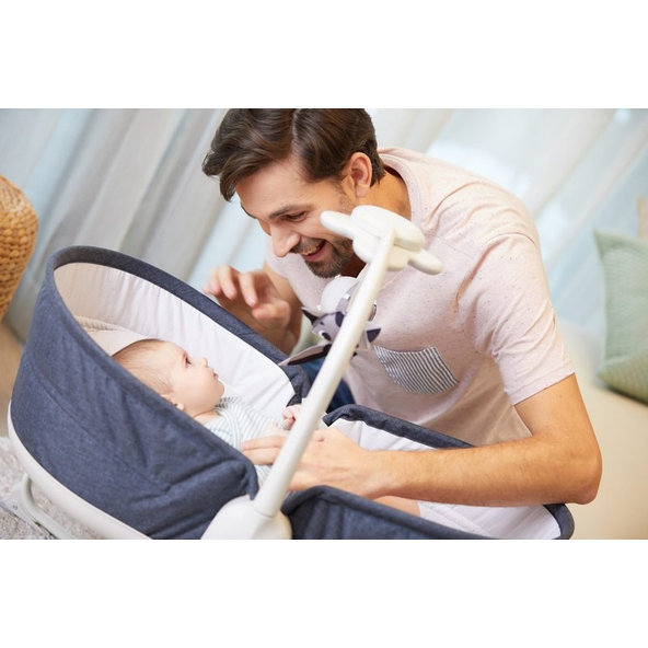 TINY LOVE Lehátko kolíska 3v1 Denim, 0m+, do 9 kg