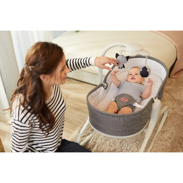 TINY LOVE Lehátko kolíska 3v1 Heather Grey, 0m+, do 9 kg